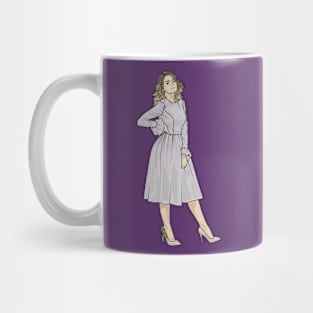 Cute Women Lavnder Dress Mug